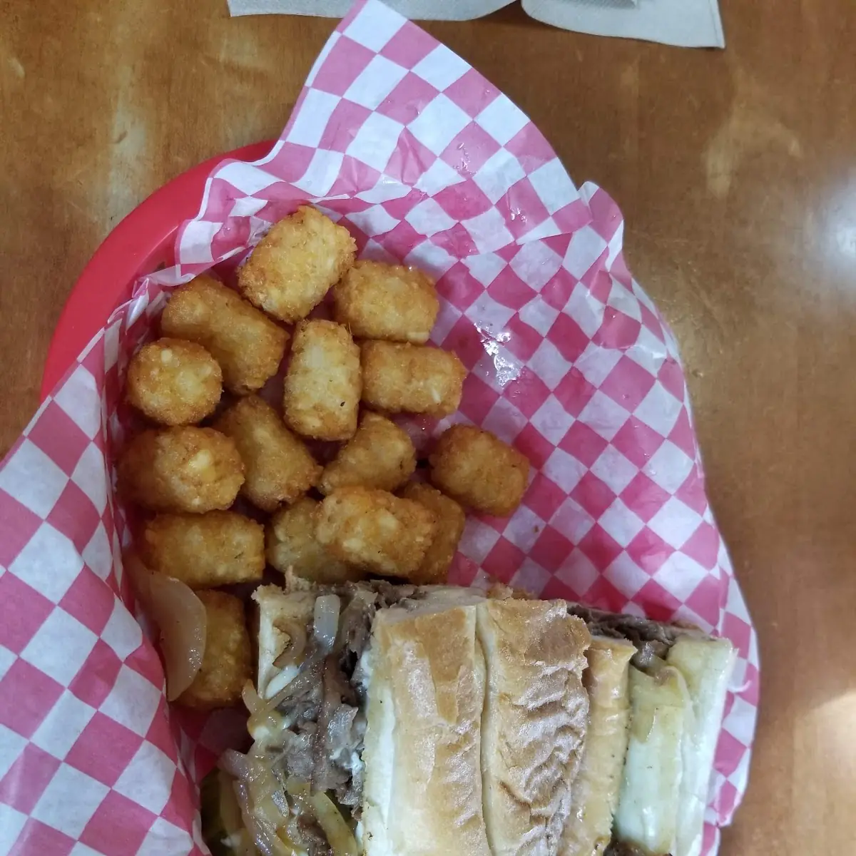 Philly Cheesesteak &Tater Tots