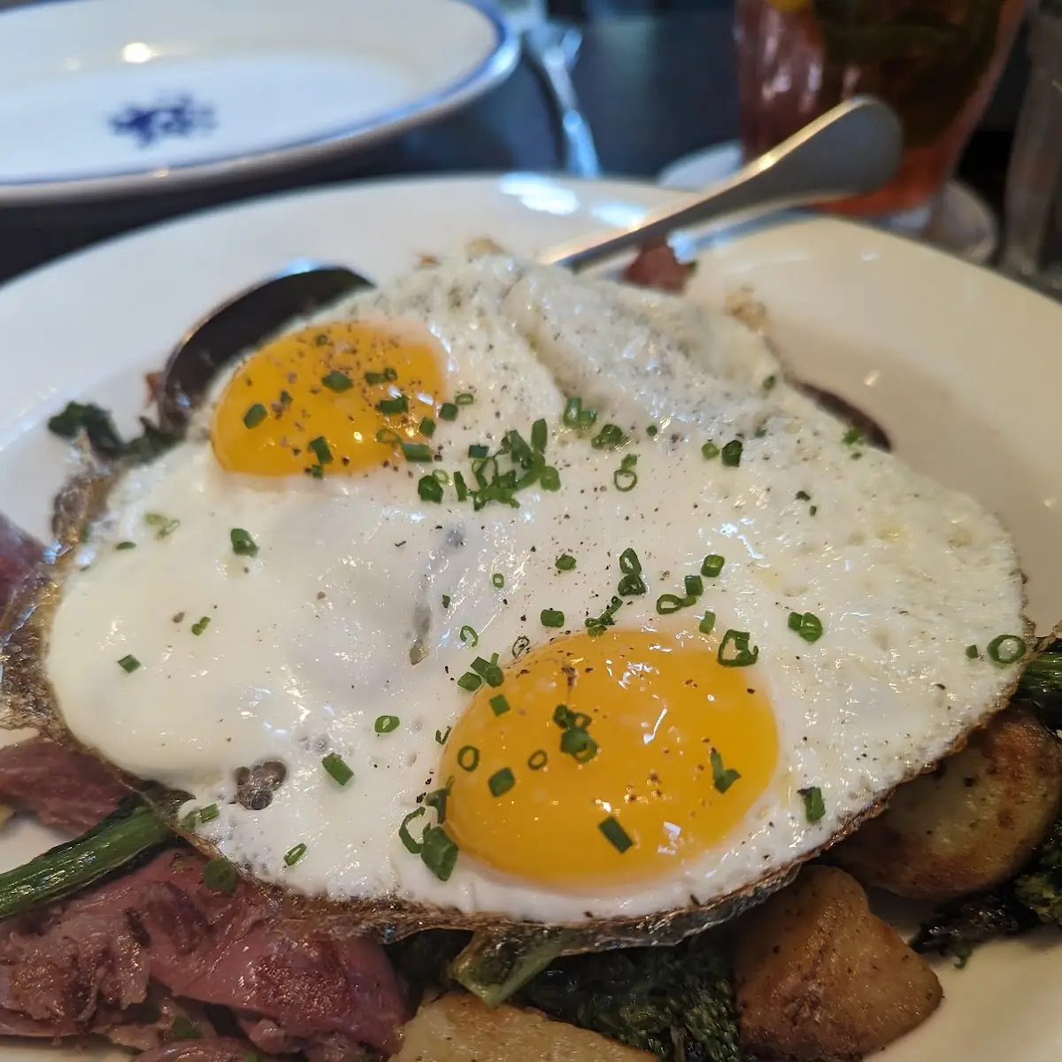 Duck Confit Hash Browns Eggs Any Style