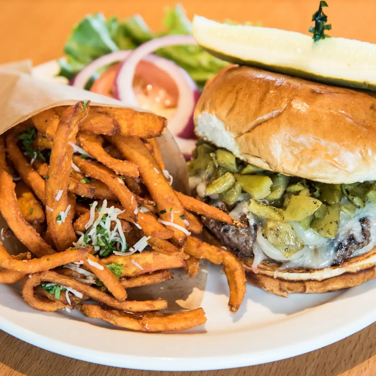 Green Chile Pub Burger