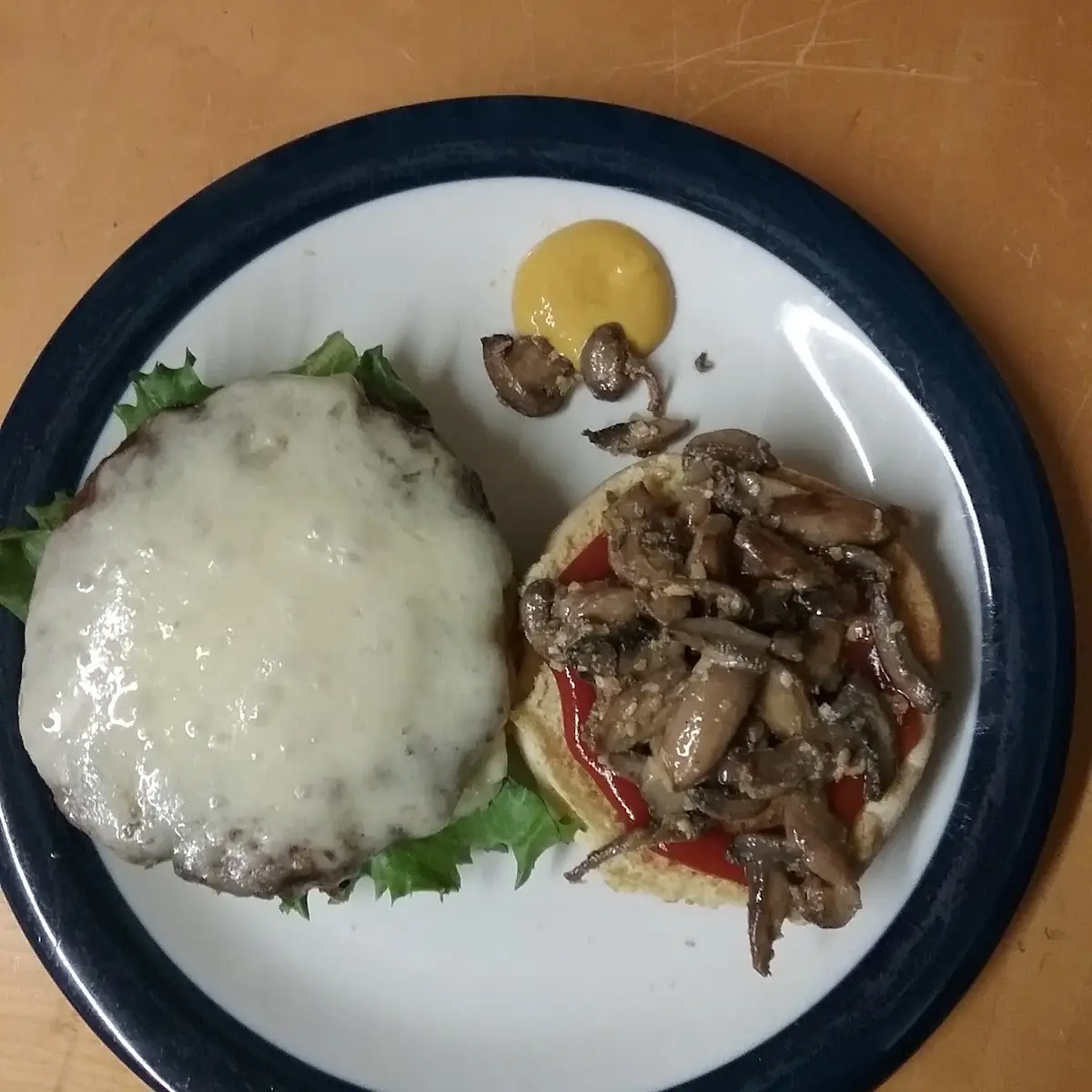 My Mushroom Swiss Burger
