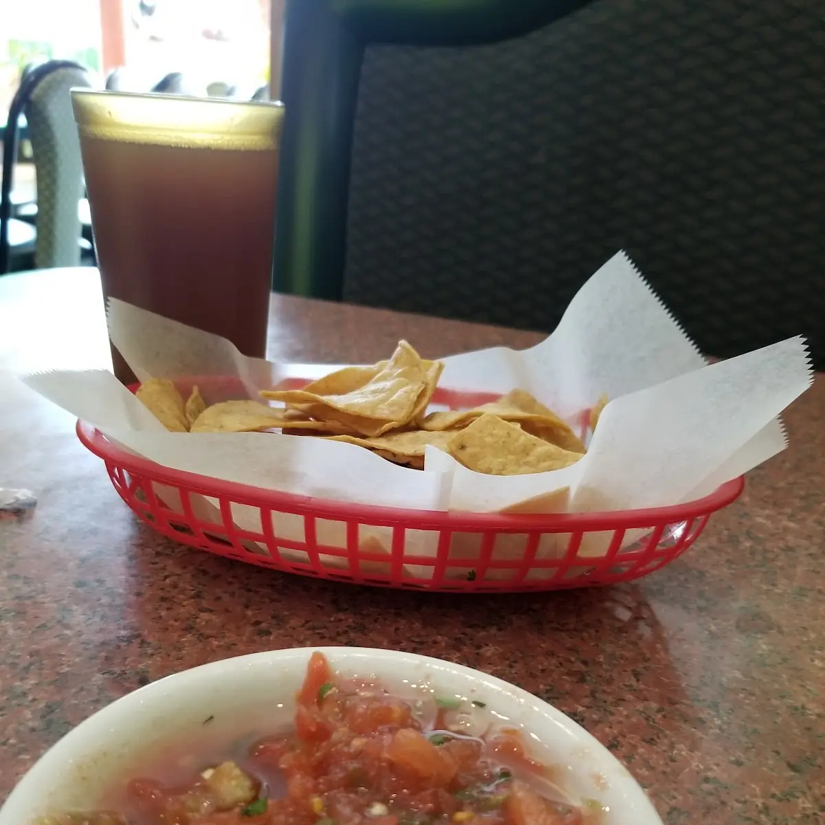 Salsa and Fresh Warm Tortilla Chips