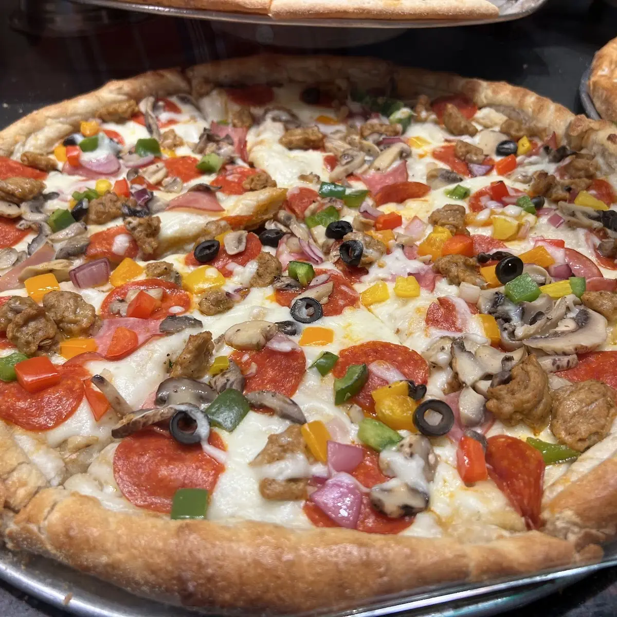 Pepperoni and Sausage Pizza
