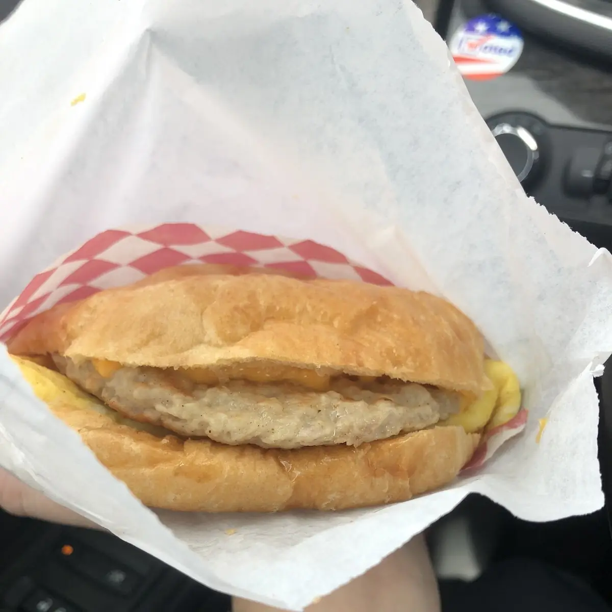 Sausage Egg and Cheese Croissant