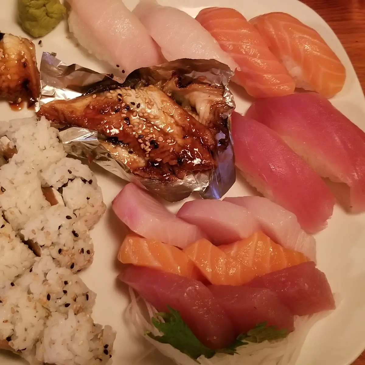 Assorted Sashimi and Rolls