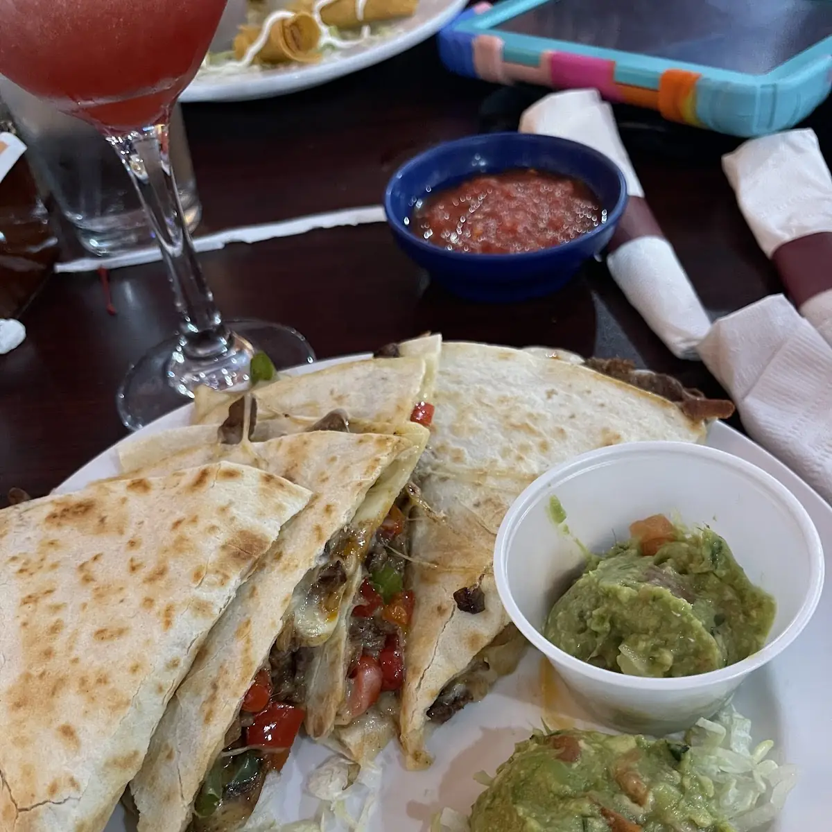 Kids Cheese Quesadilla and Rice