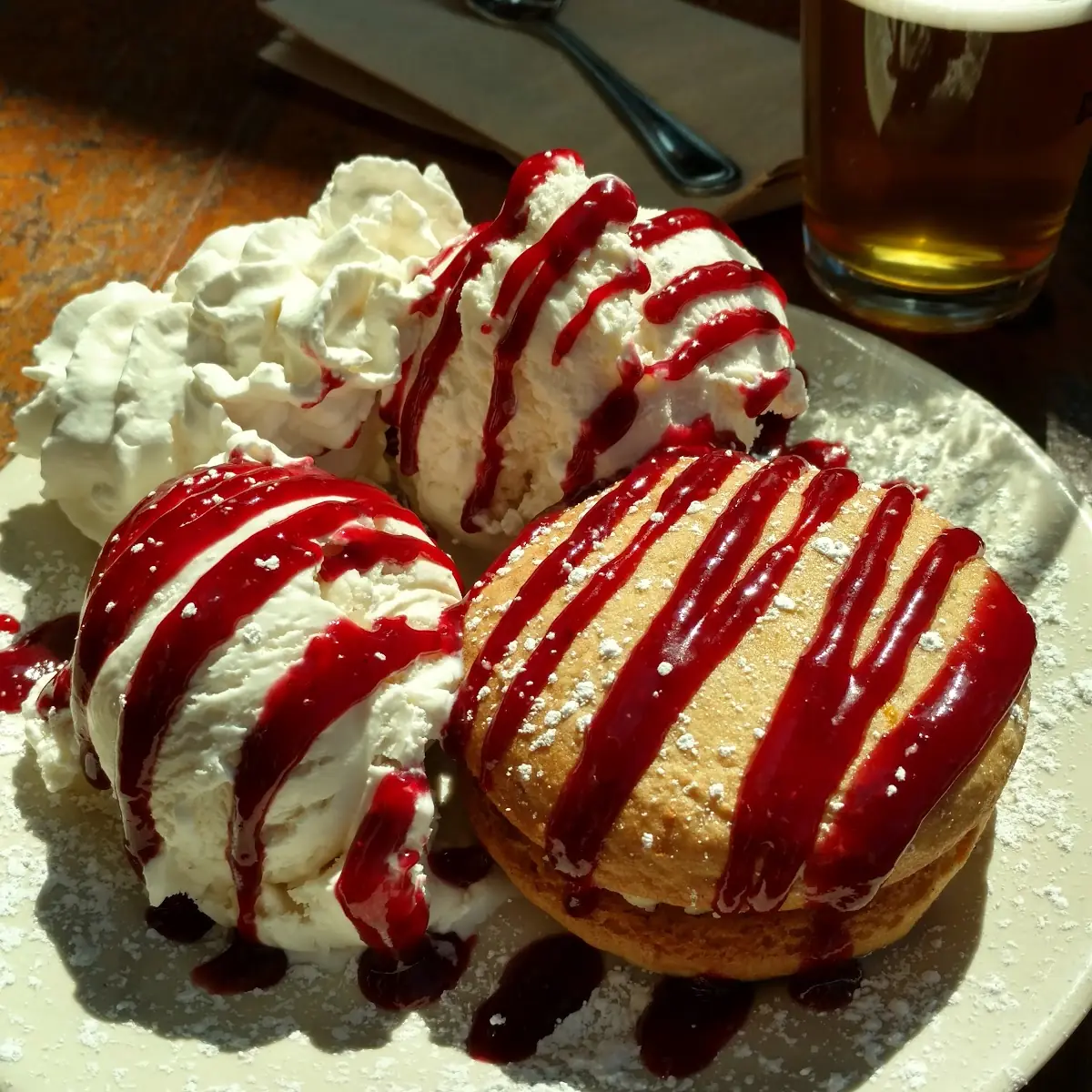 Pie with Vanilla Ice Cream