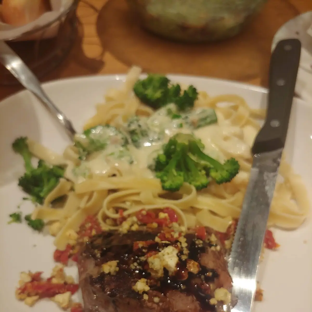 Steak Gorgonzola Alfredo