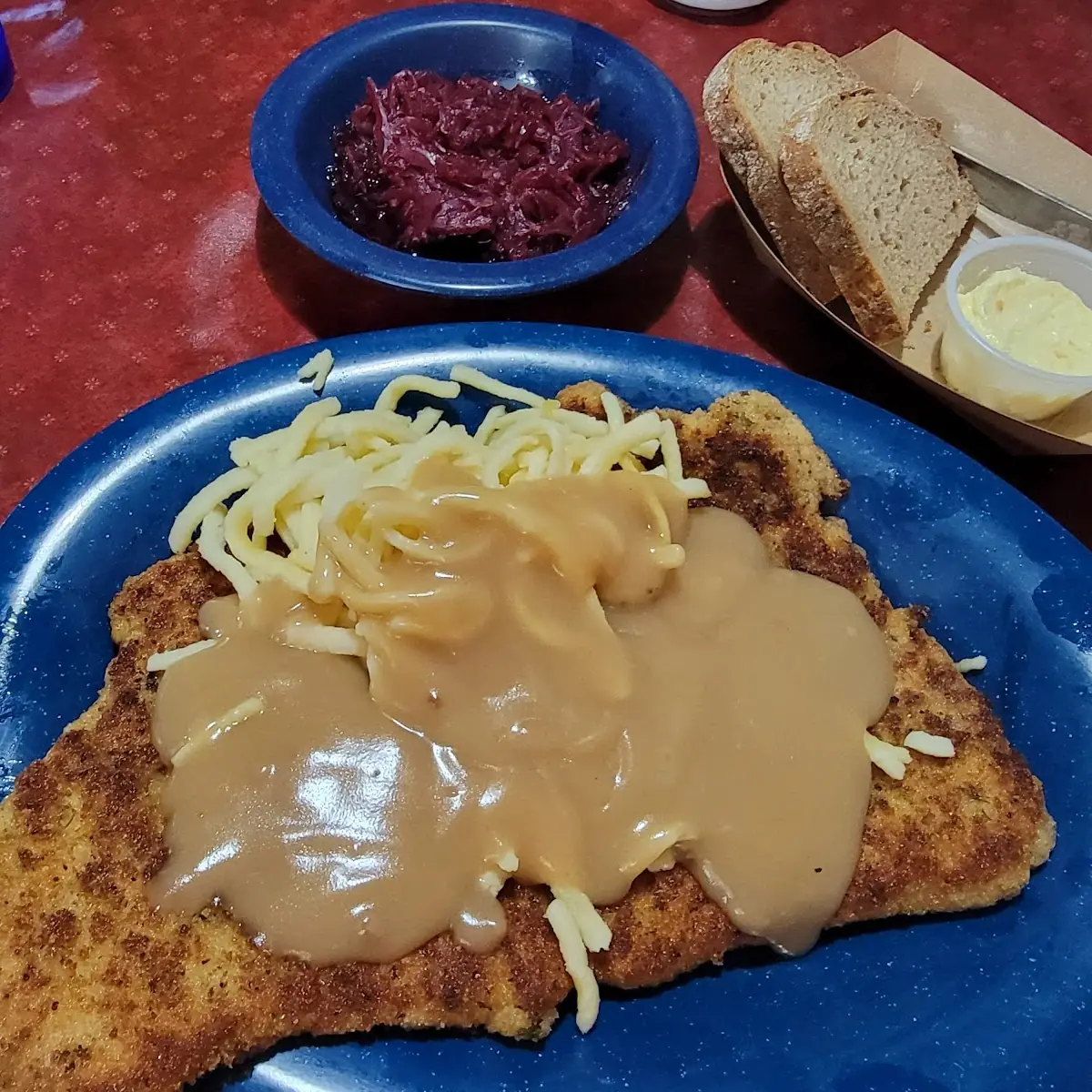 Schnitzel with Spaetzle