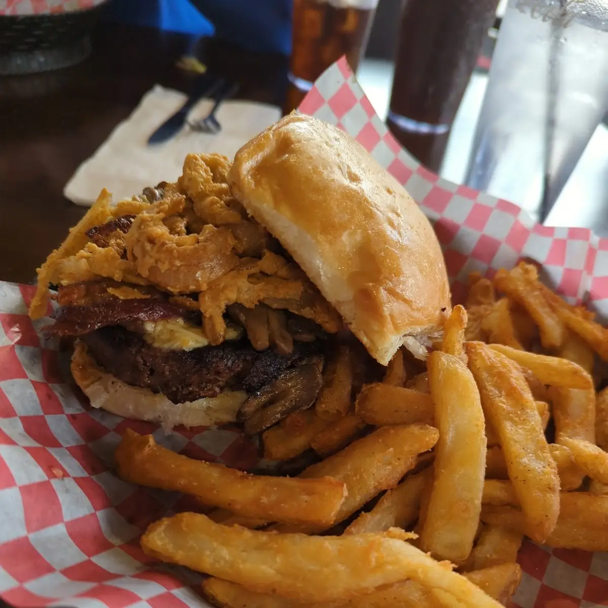Garlic Parmesan Bacon Burger