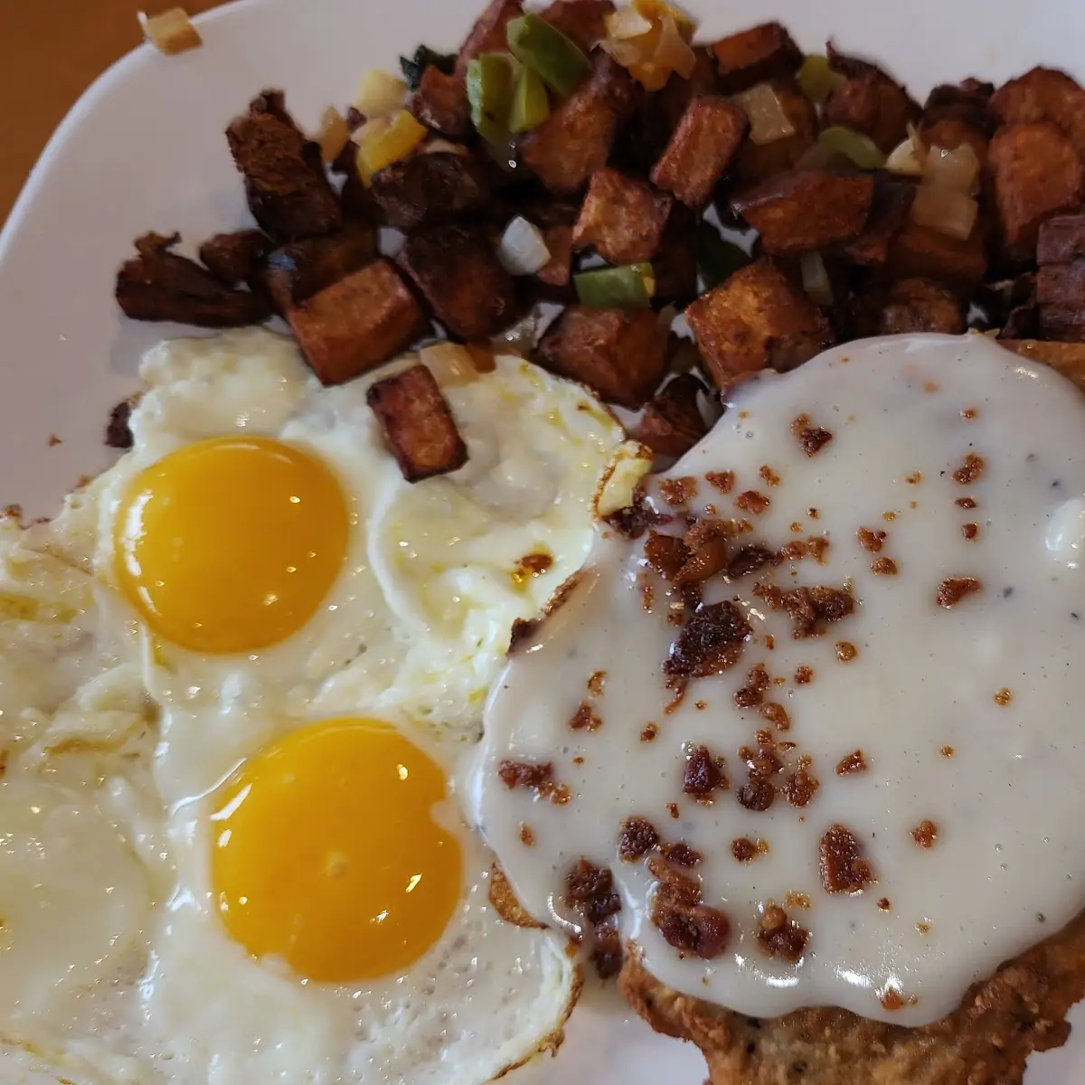 Chicken Fried Steak and Eggs
