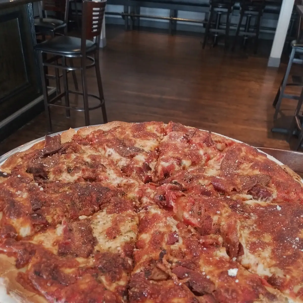 Cheese Pizza Bacon