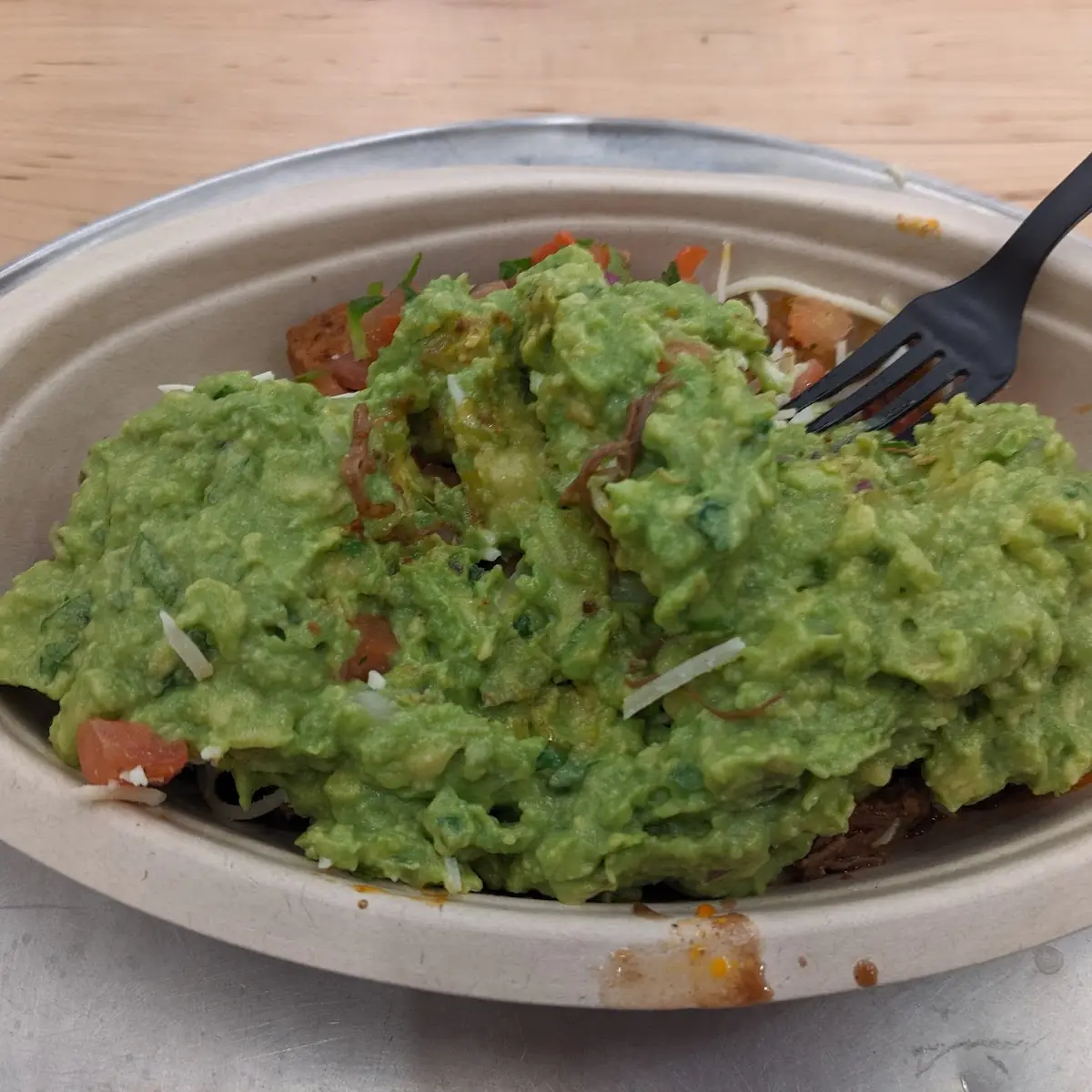 Steak with Extra Guacamole Dip