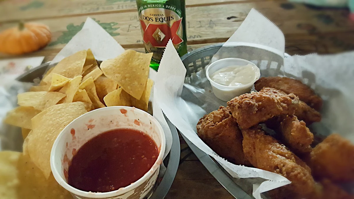 Chicken Wings and Chips and Salsa