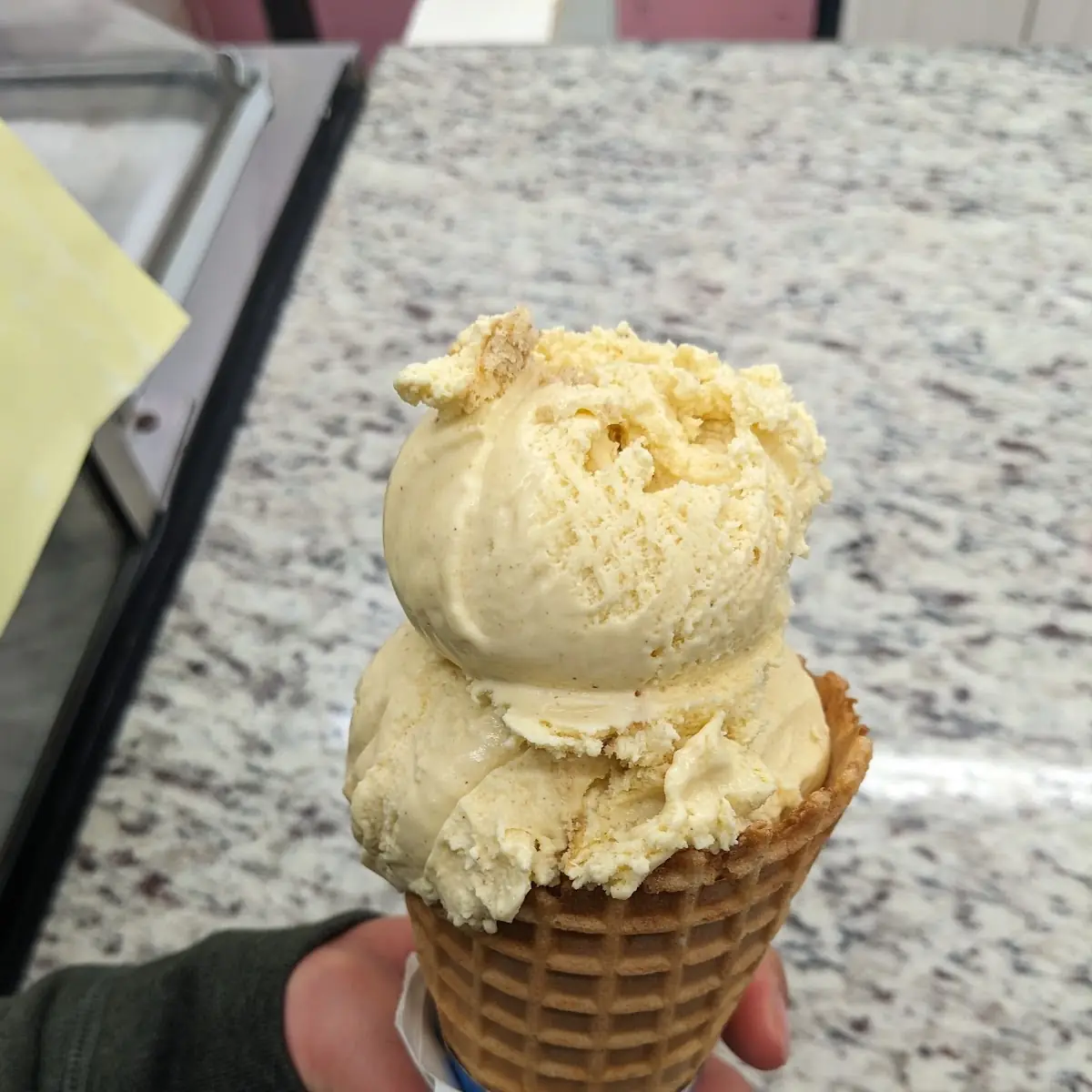 Pumpkin Cheesecake Ice Cream Cone