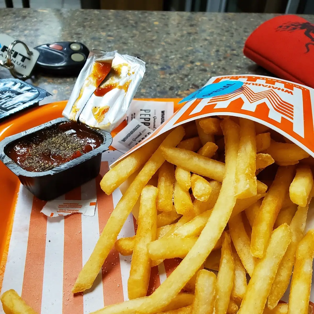 French Fries and Spicy Ketchup