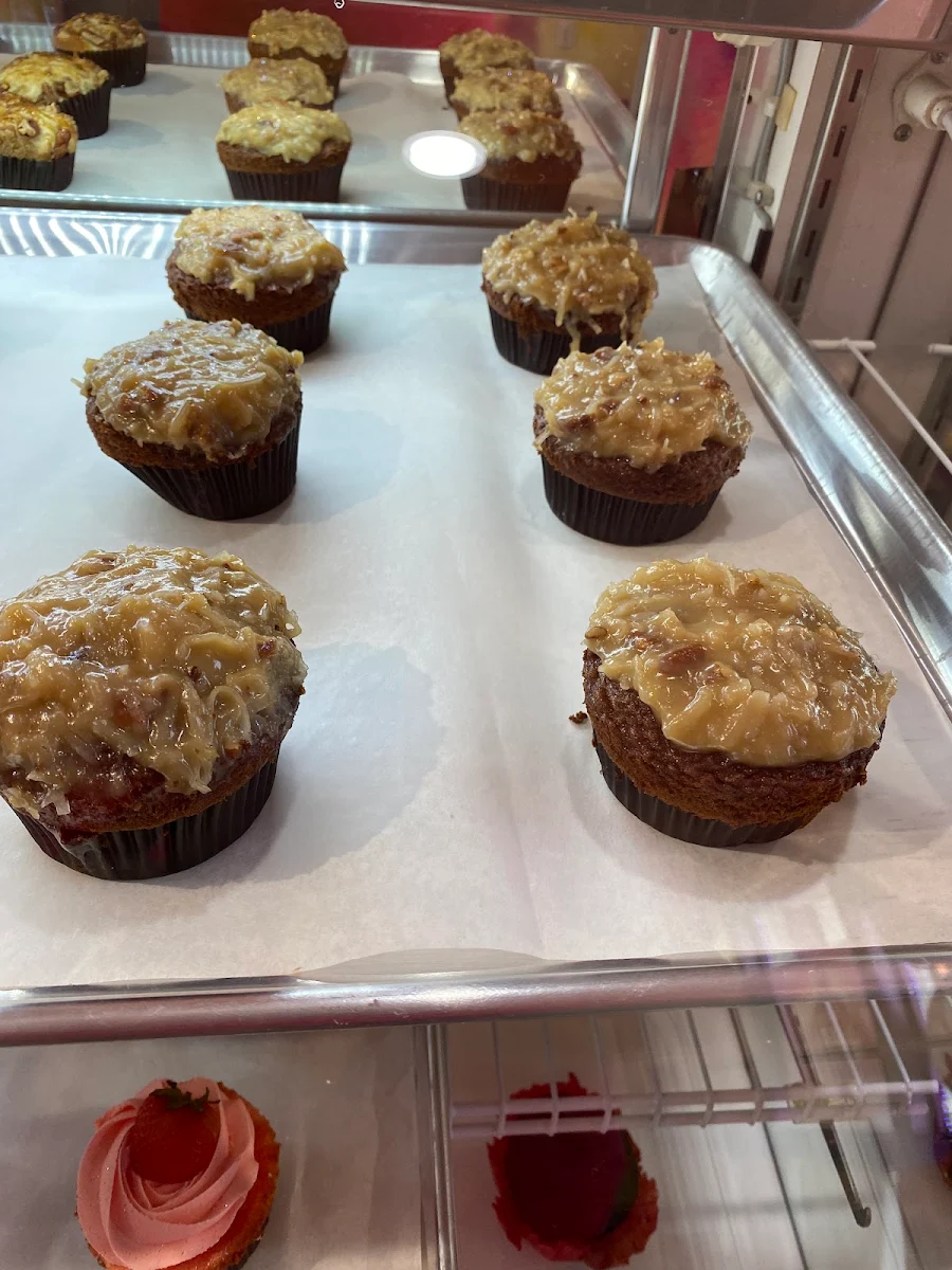 German Chocolate Cupcake