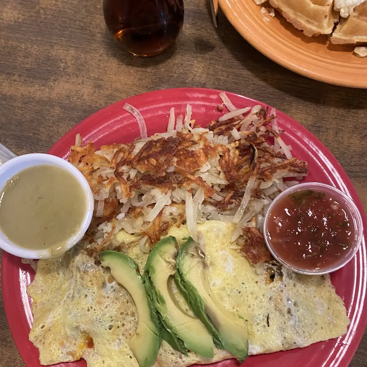 Smothered Ham CHS Green Chile Omelet
