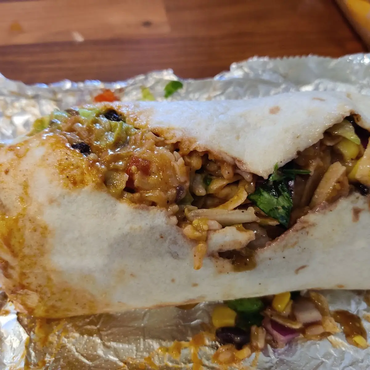 Adobo Chicken Burrito