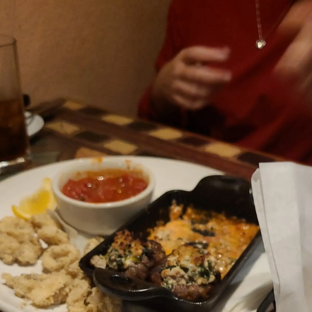 Stuffed Mushrooms Mozzarella Sticks Fried Calamari