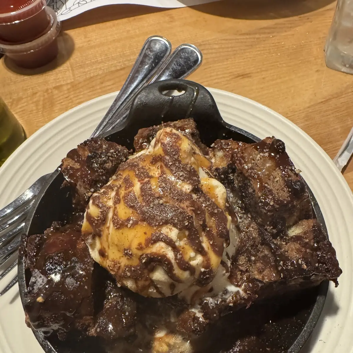 Triple Chocolate Bread Pudding