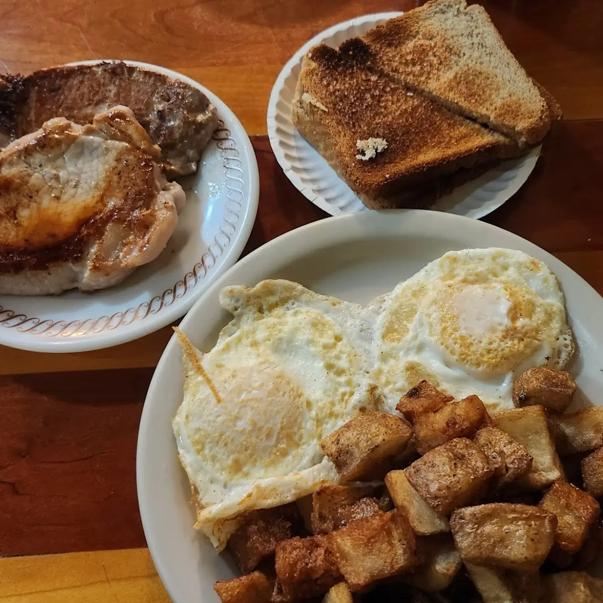 Pork Chops and Eggs