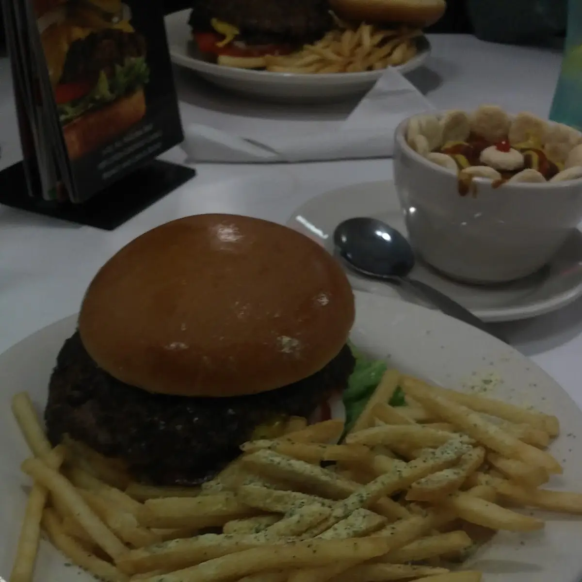 Double Cheeseburger with Seasoned Fries