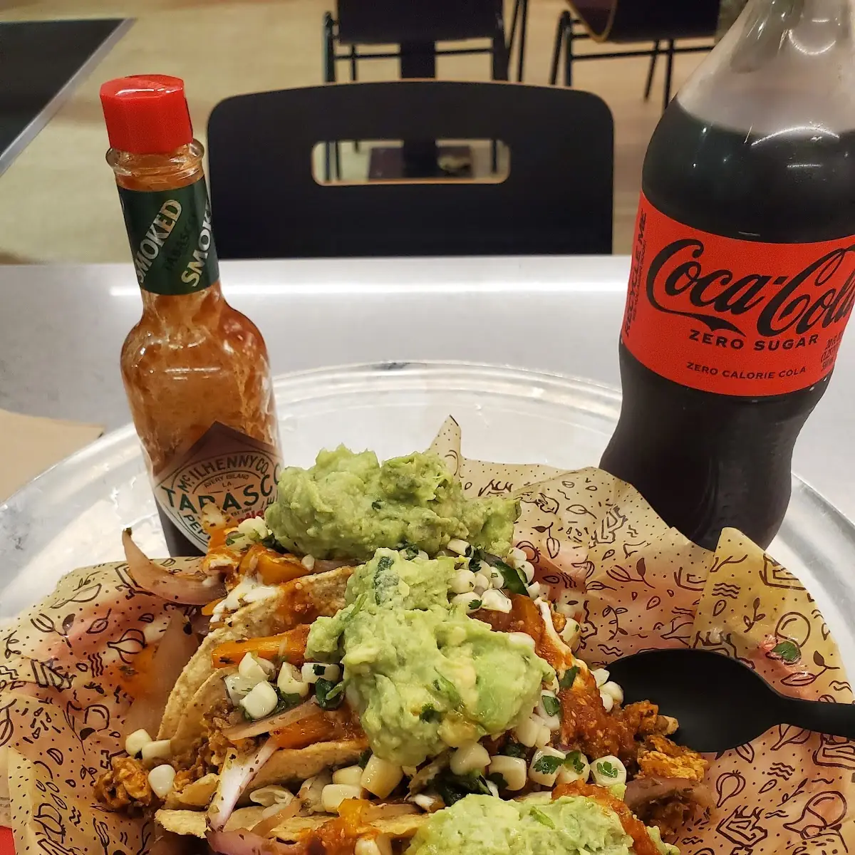 Tacos Sofritas with Extra Smoky Chipotle Hot Sauce