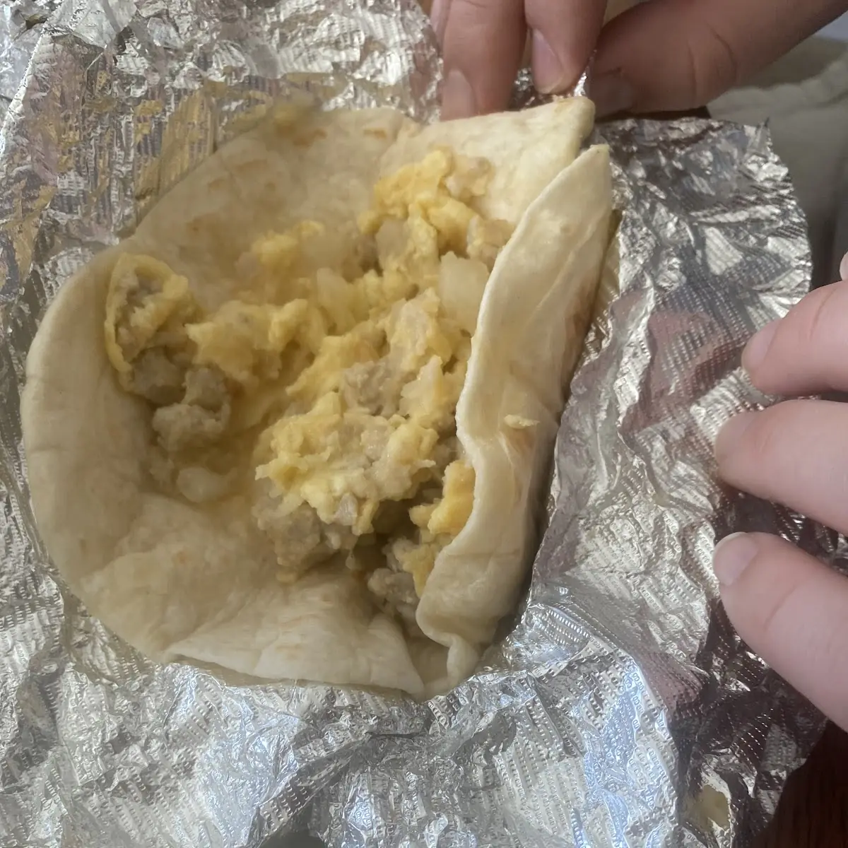 Sausage and Egg Tacos