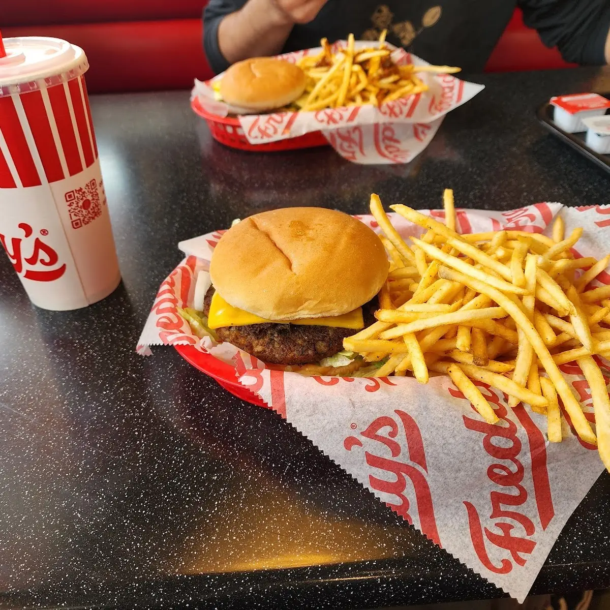 Double Cheeseburger and Fries