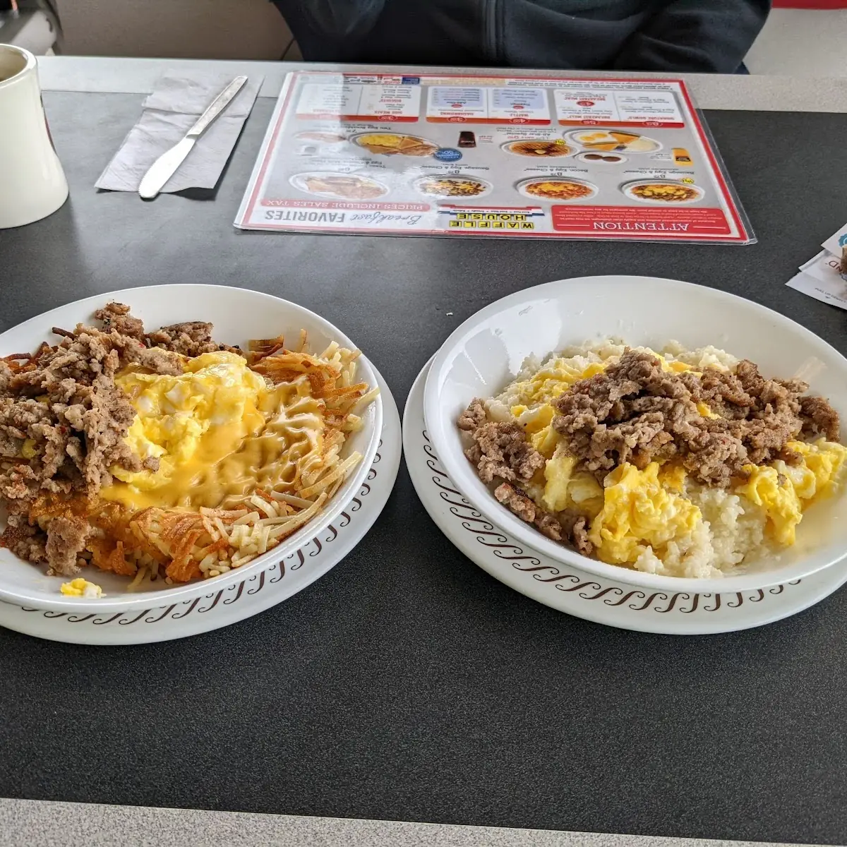 Sausage Egg & Cheese Grits Bowl