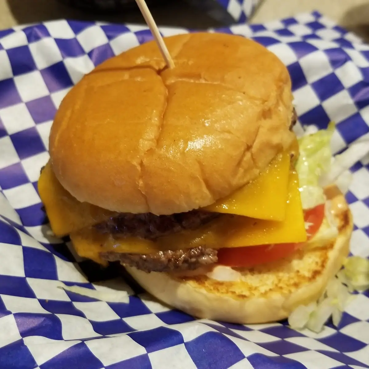 Double Dam Burger with Cheese