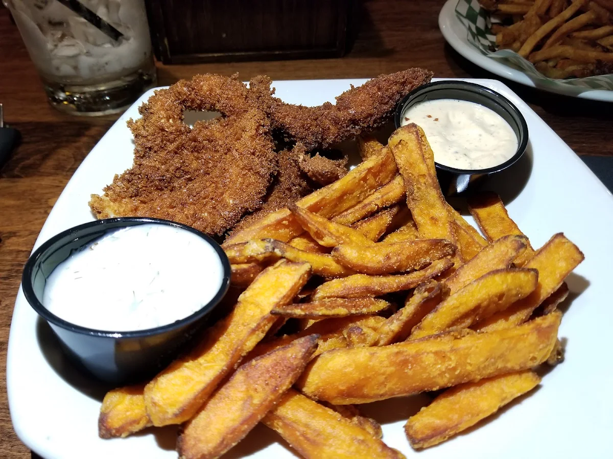 Chicken Fingers and Yam Fries