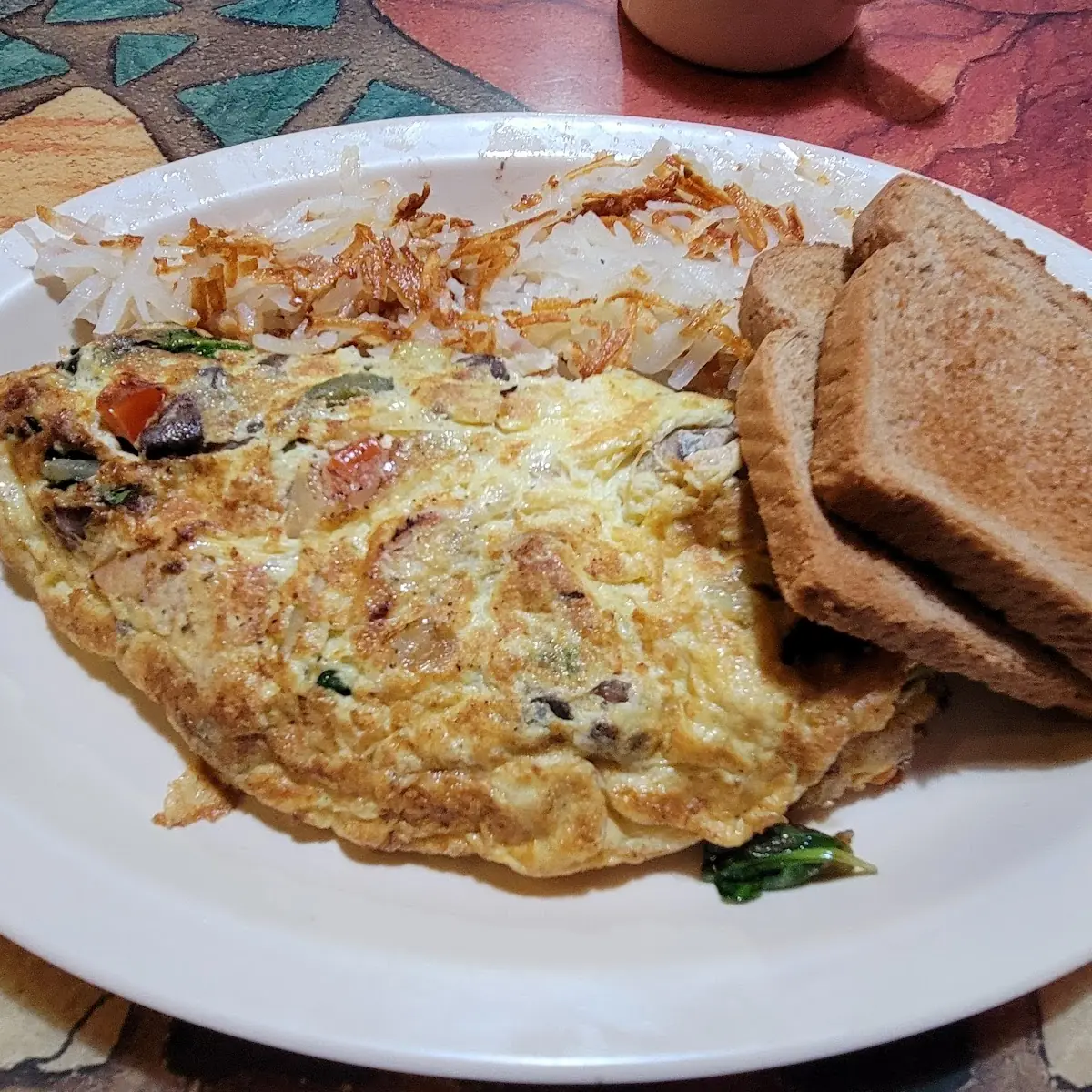 3 Egg Bacon Cheddar Omelet