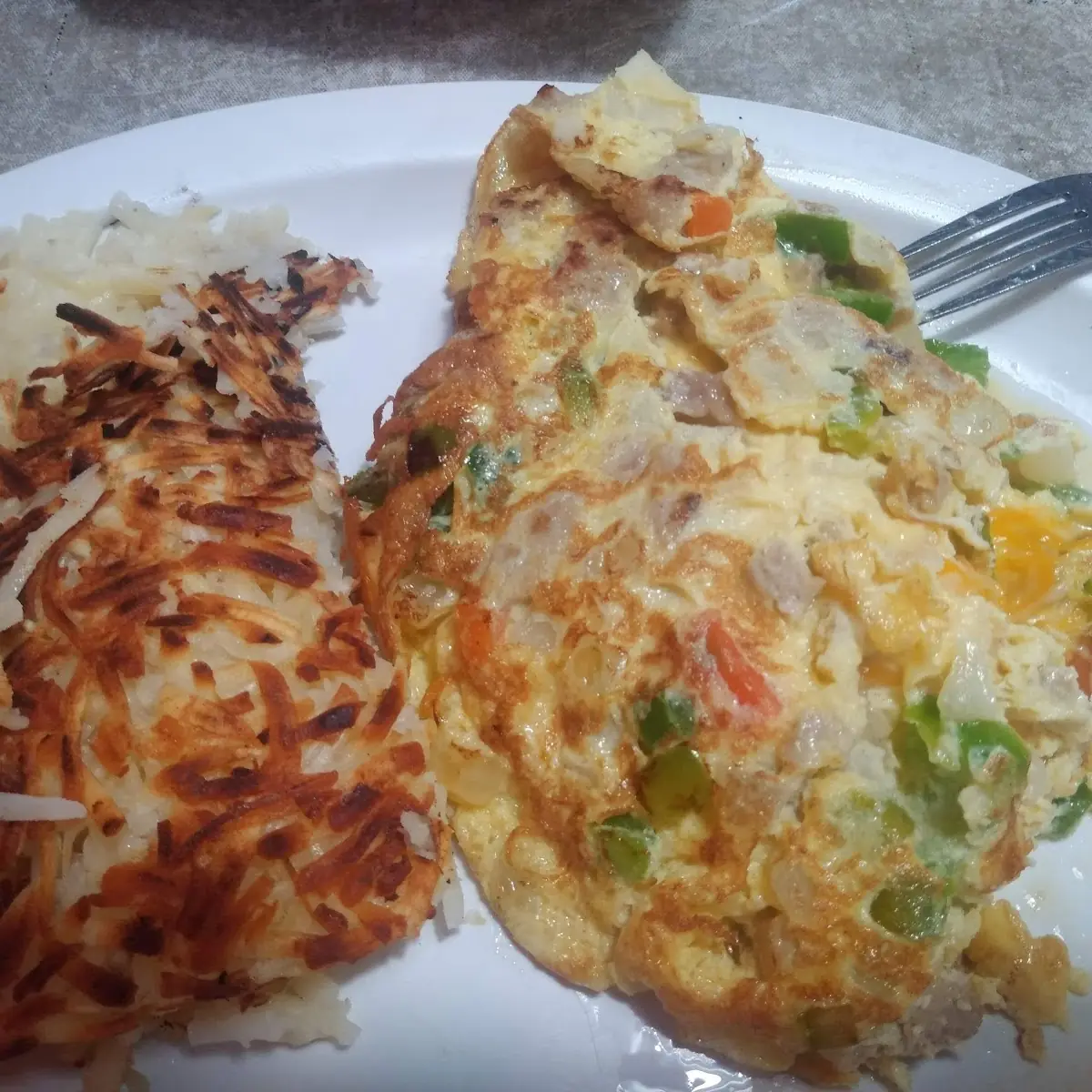 German Omelette with Hash Browns