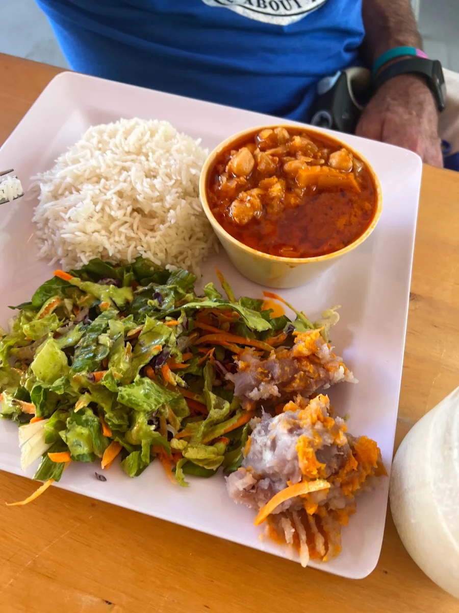 W Salad and Basmati Rice