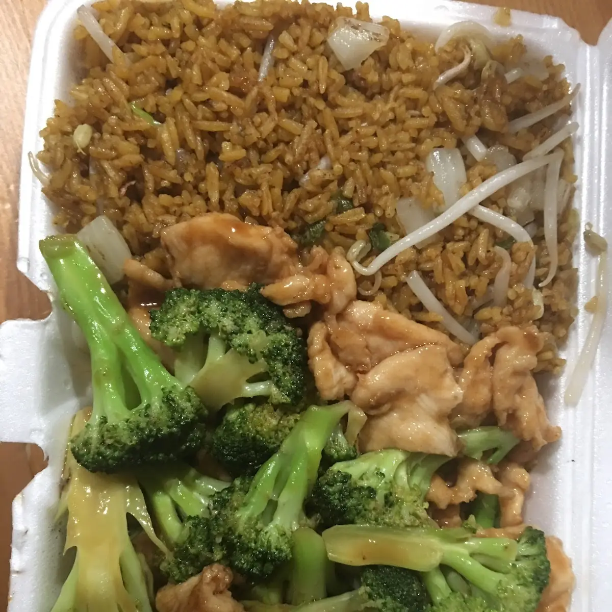 Chicken Broccoli with Fried Rice