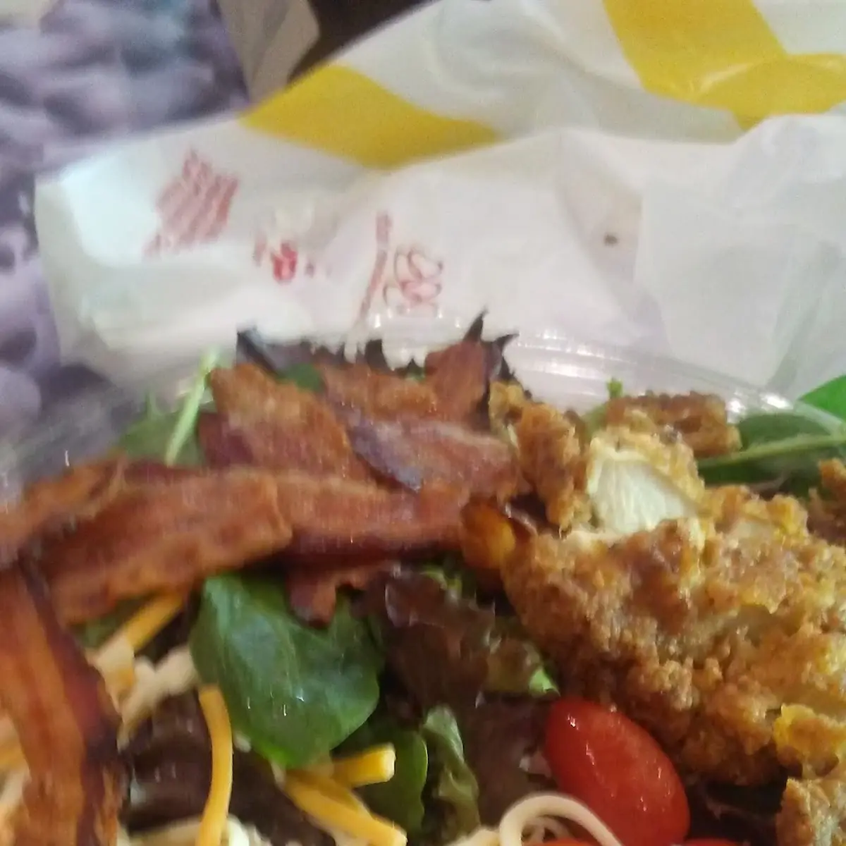 Crispy Chicken and Bacon Ranch Salad