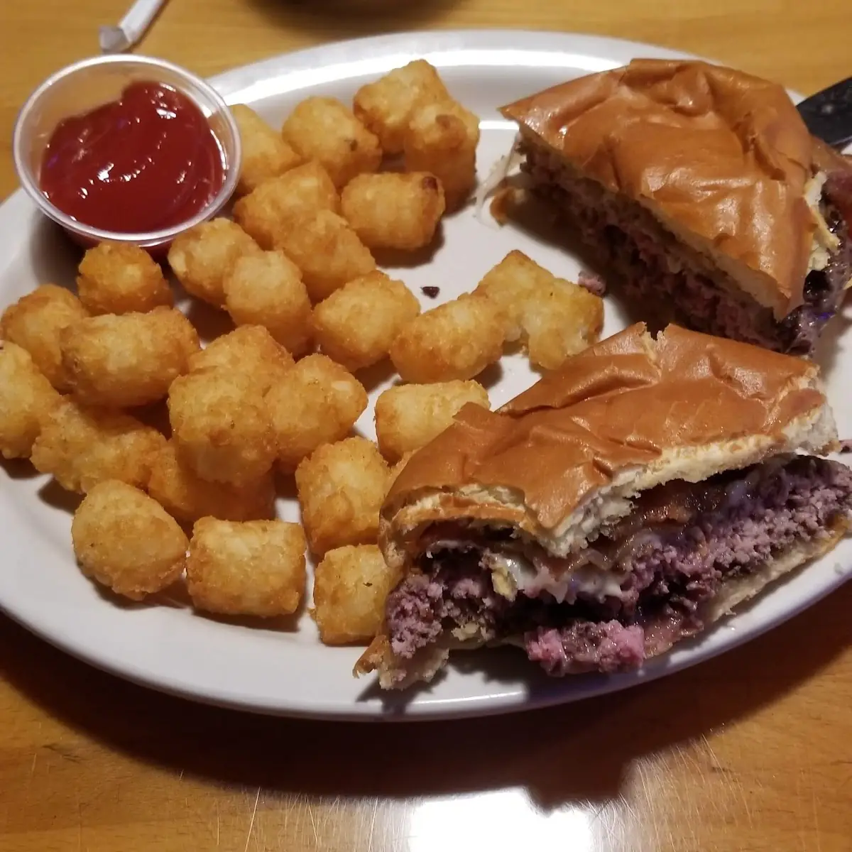 Bacon Cheeseburger with Tator Tots
