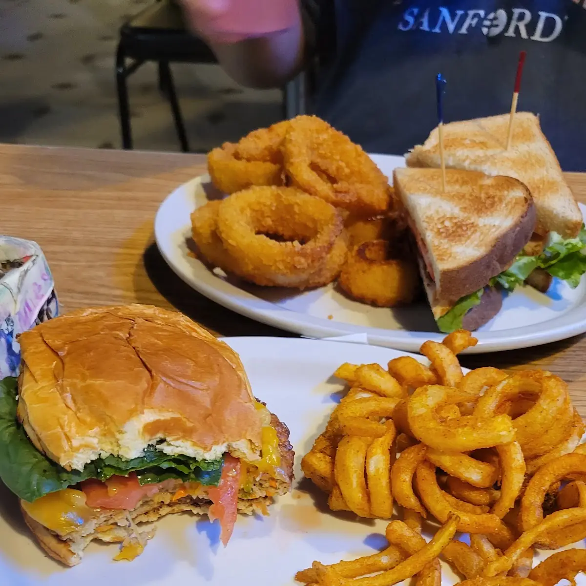 Veggie Burger with Curly Fries