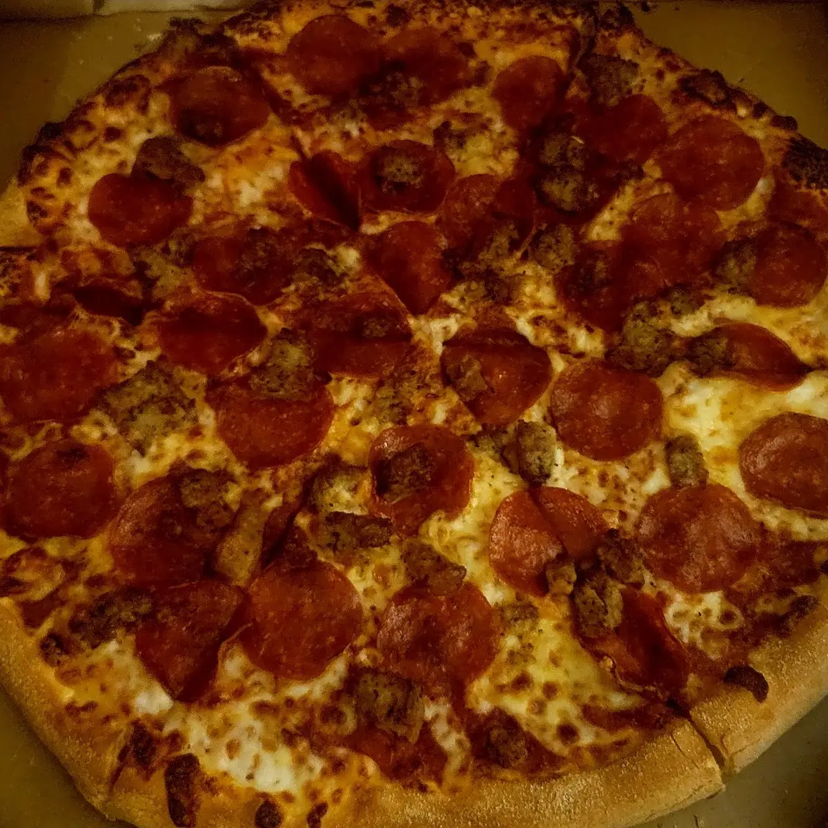 Pepperoni Italian Sausage Pizza