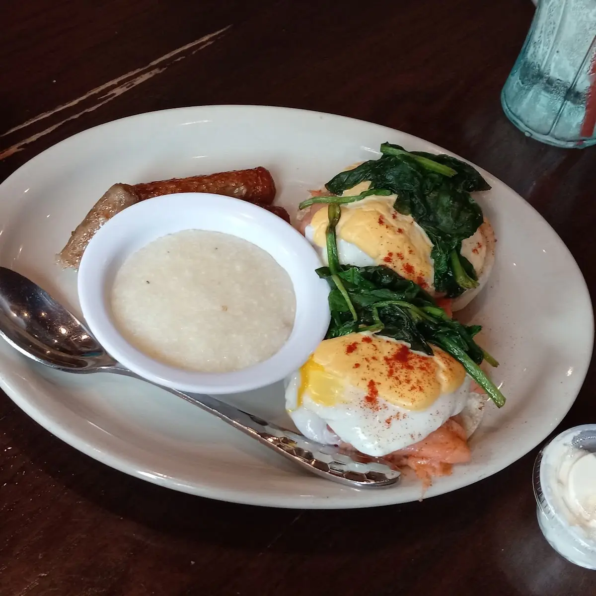 Eggs Benedict with Nova Lox and Spinach