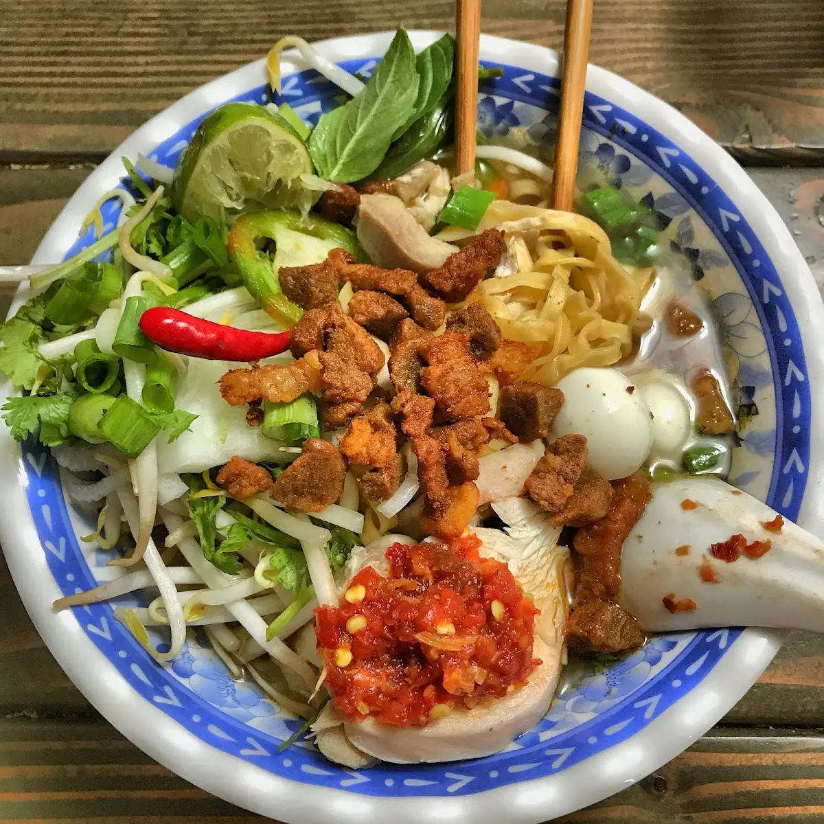 Bun Thit Dry Noodle No Broth