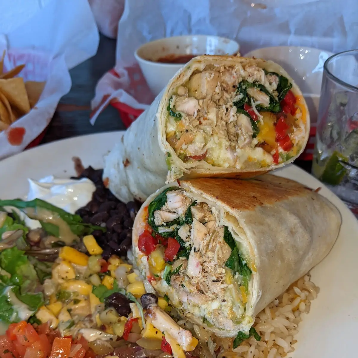 Roasted Chicken Burrito