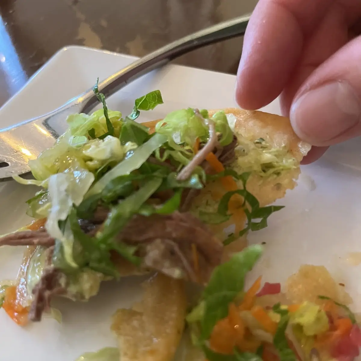 Beef Tostada