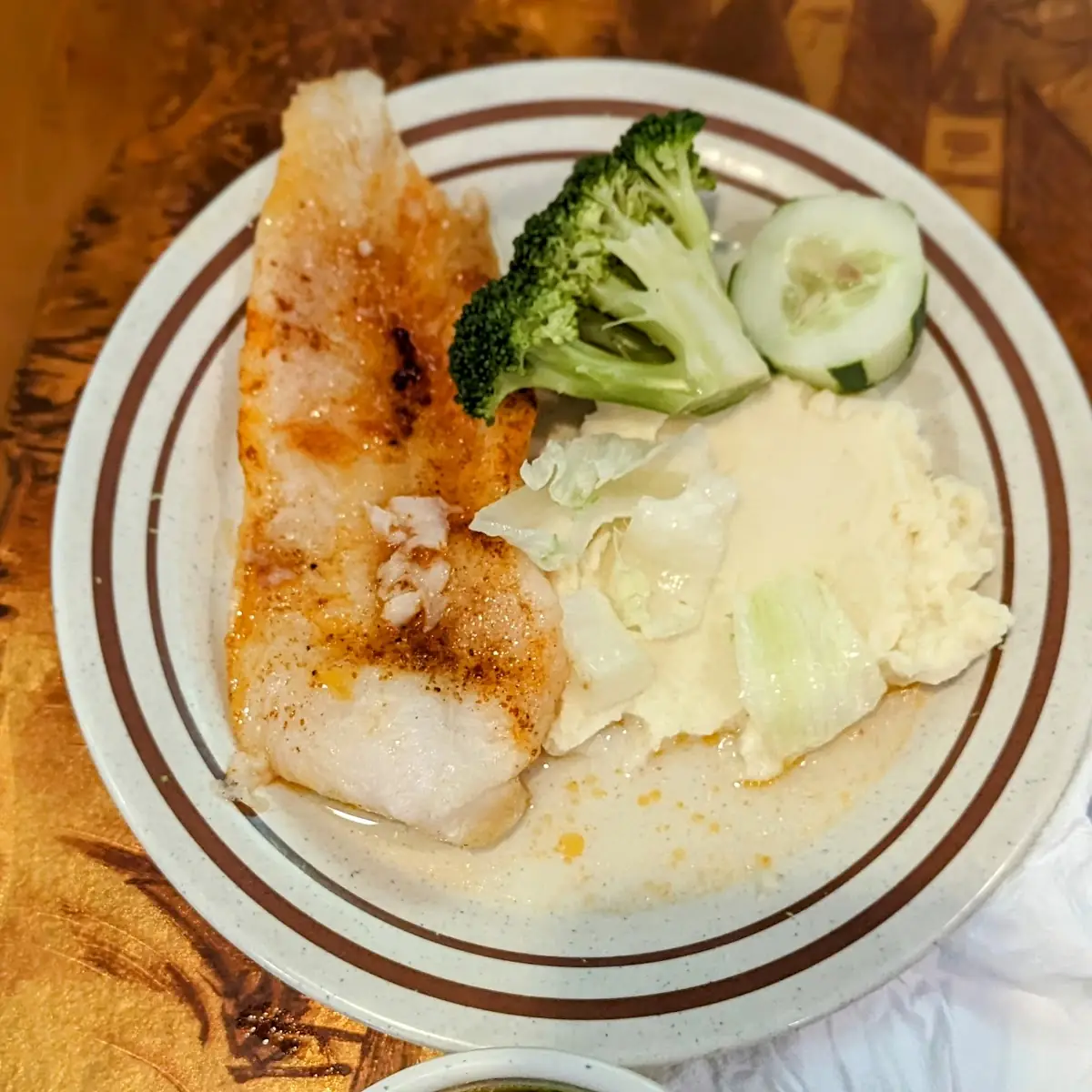 Wonton Soup and Steamed Fish