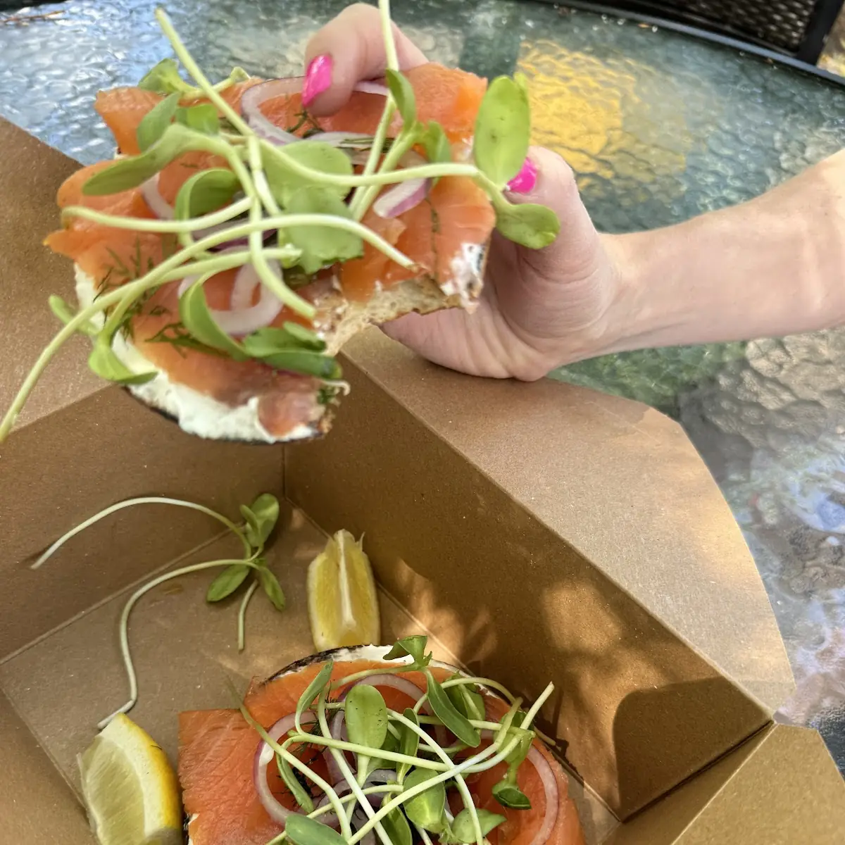 Smoked Salmon Lox & Bagel