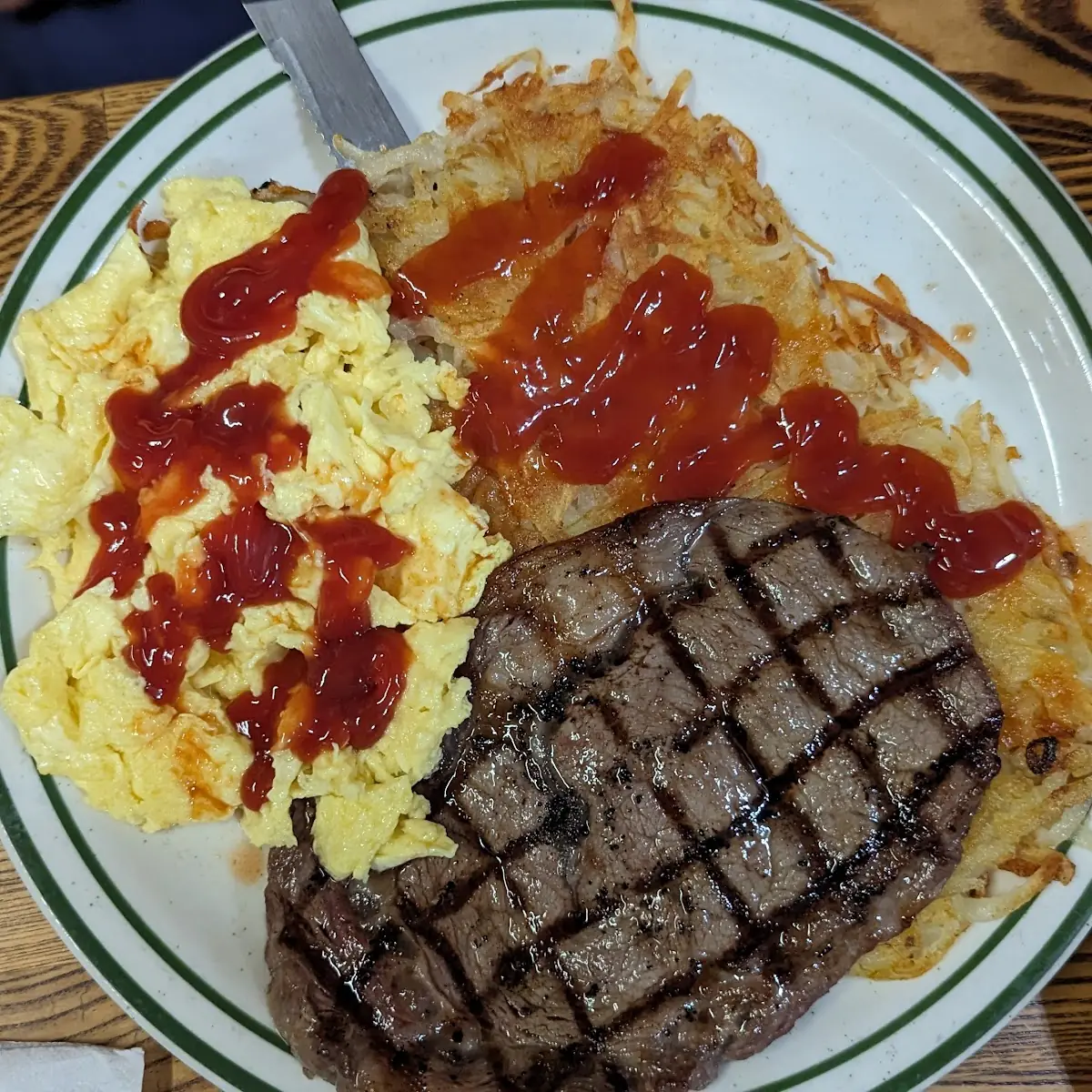 Rib Eye Steak Breakfast 4