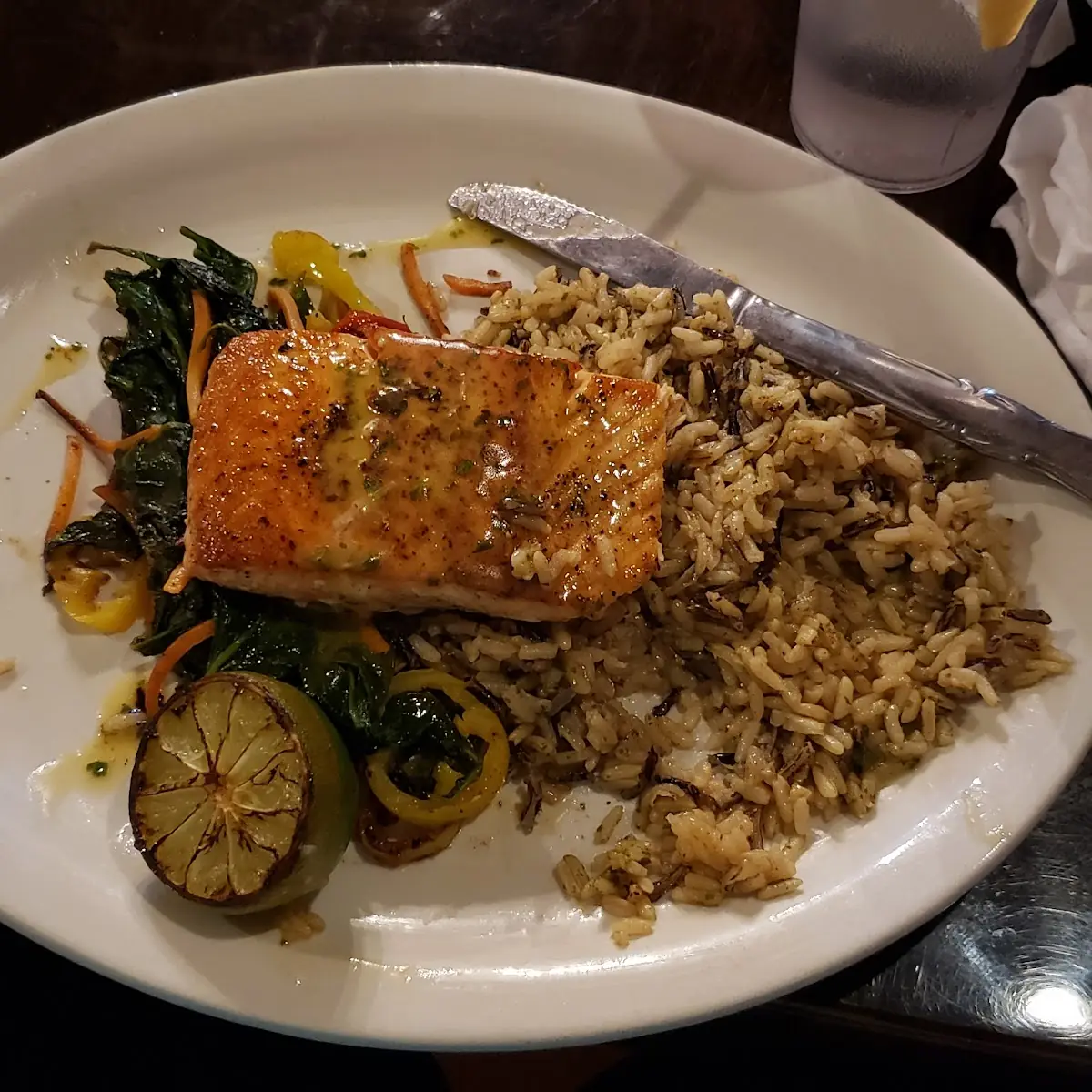 Salmon with Brown Rice