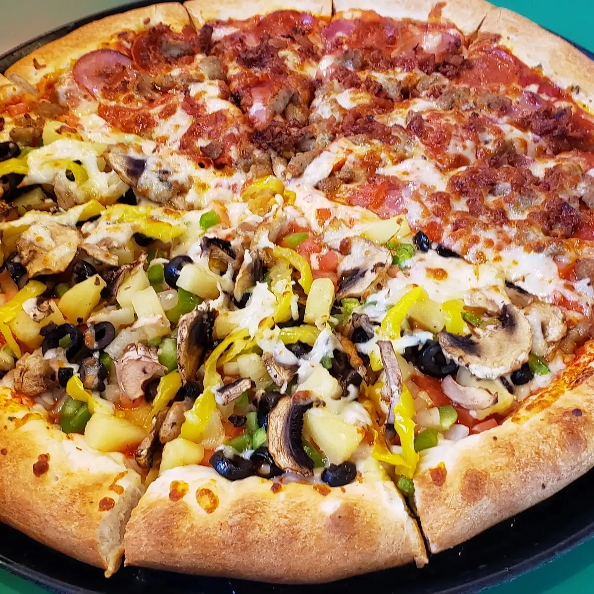 Meat Lovers Pizza Veggie Pizza