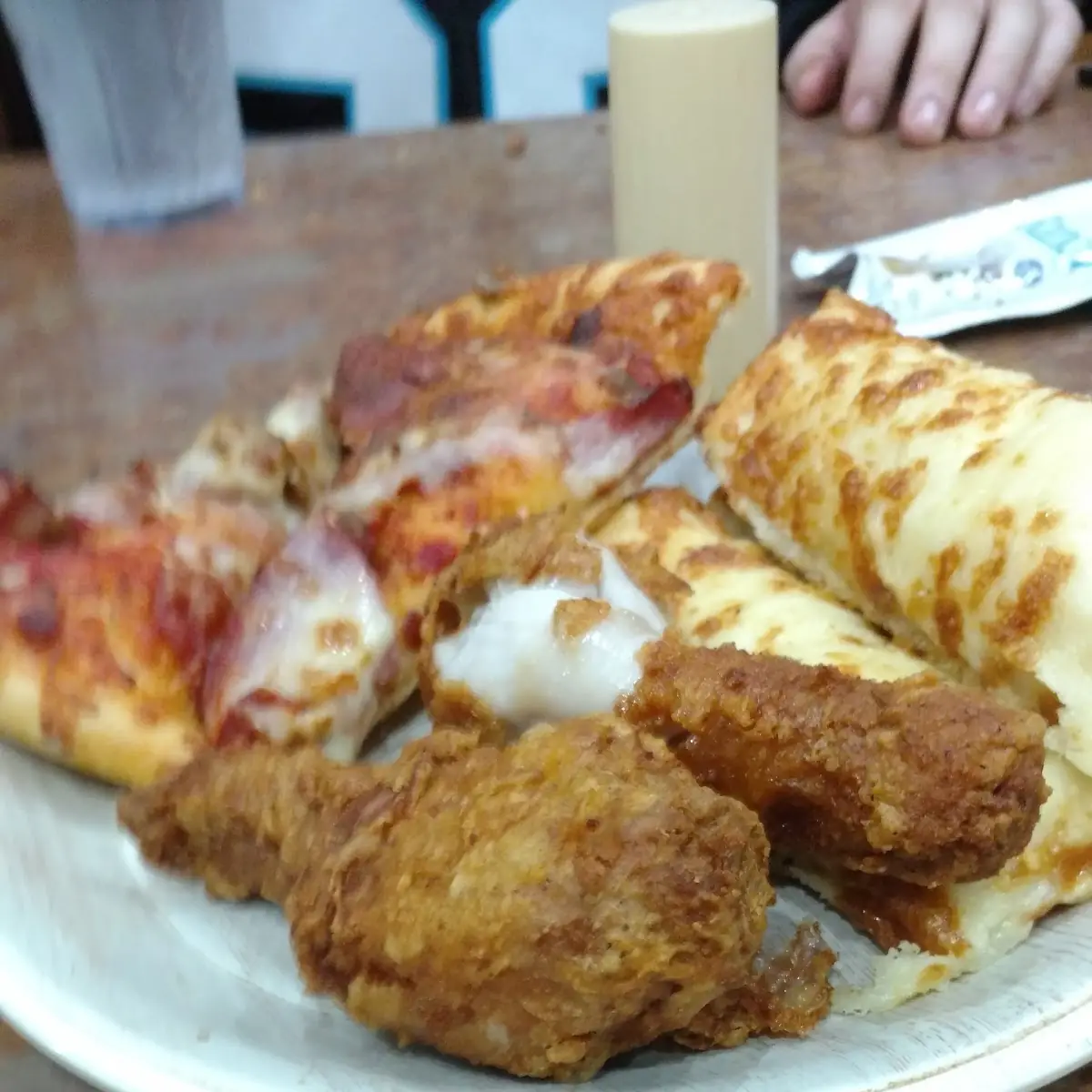 Fried Chicken and Cheese Bread Sticks
